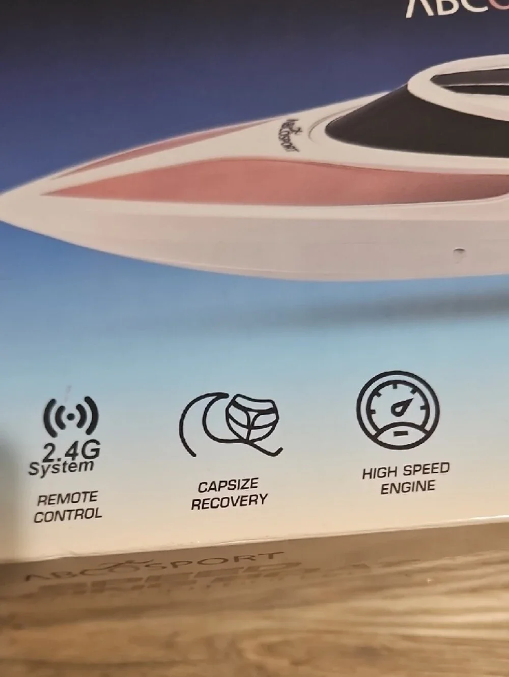 ABCOSPORT Speed Racing Boat - White & Rose Gold